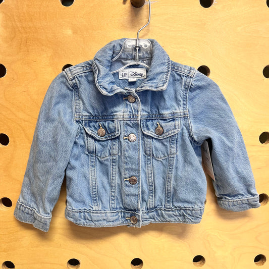 Embroidered Minnie Denim Snap Jacket