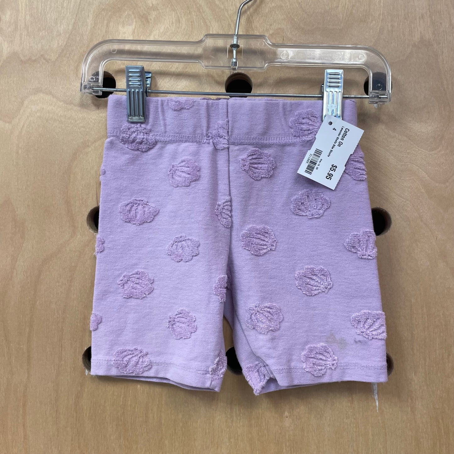 Lavender Shells Bike Shorts