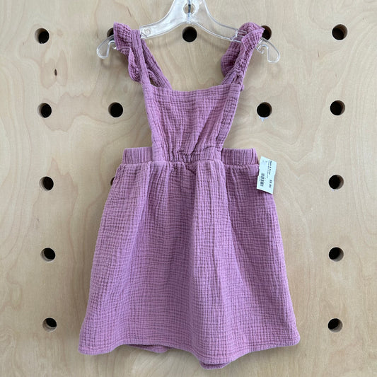 Lavender Muslin Pinafore Dress