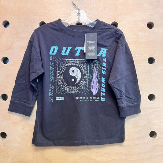 Black Outta This World Tee NEW!