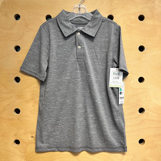 Grey 1/4 Button Tee NEW!