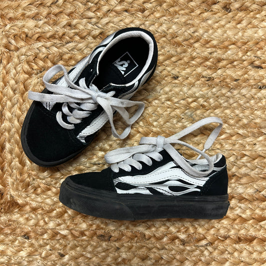 B&W Metallic Flame Shoes