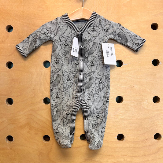 Grey Chewie Footies NEW!