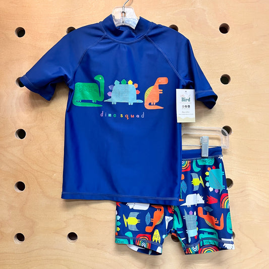Blue 'Dino Squad' Swim Set