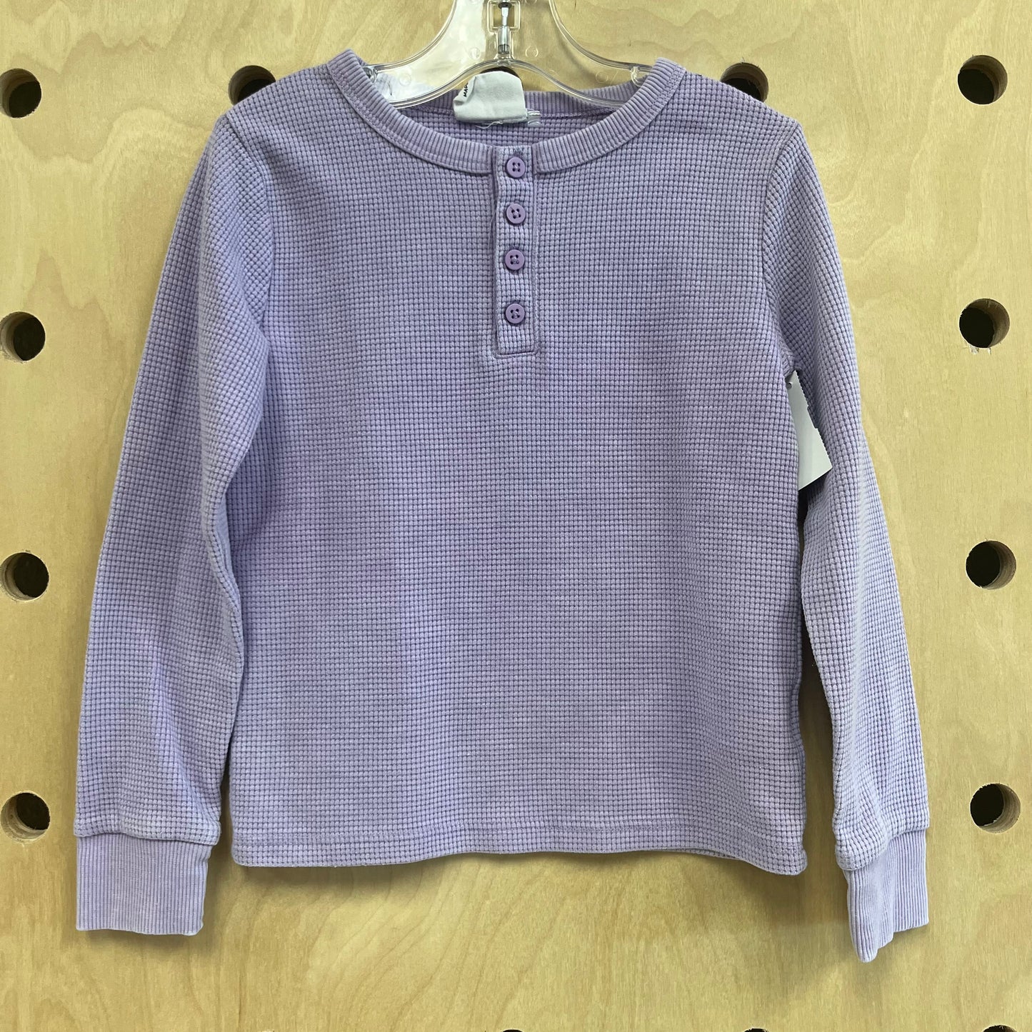 Lavender Waffle Knit LS Top