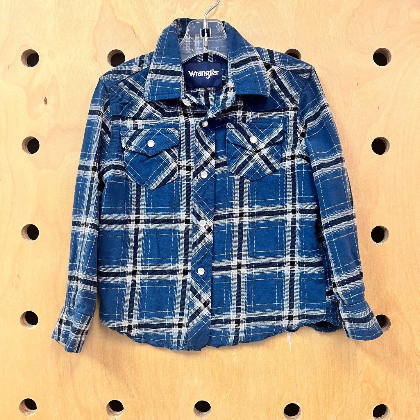 Blue Plaid Snap Flannel