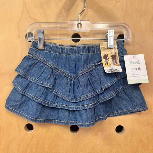 Denim Ruffle Skirt NEW!!
