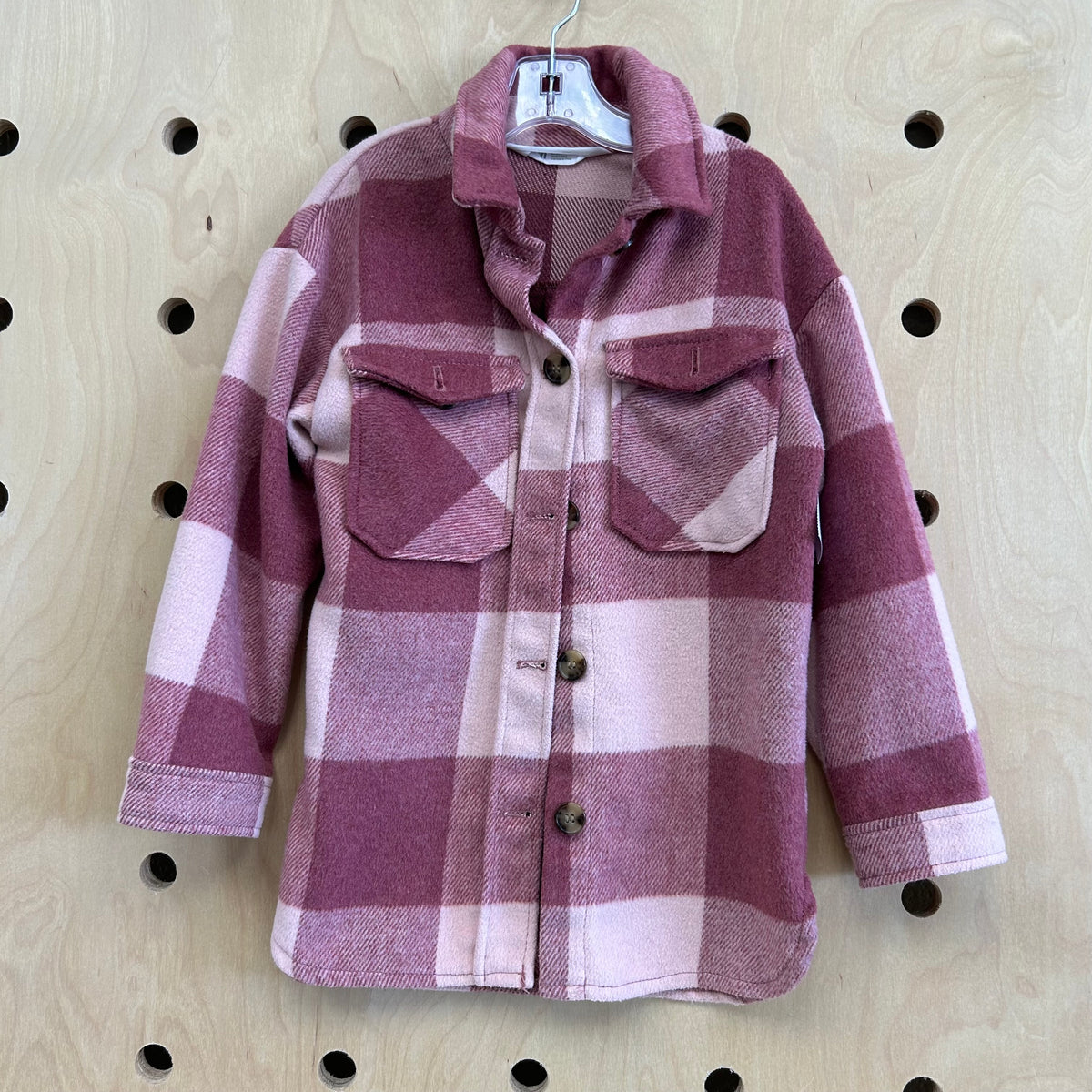 Pink Plaid Shacket