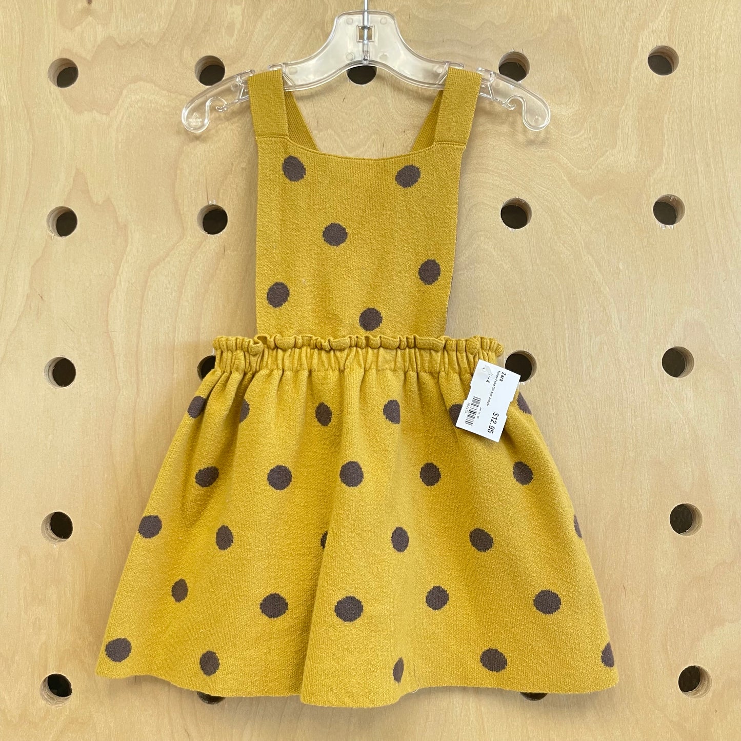 Yellow Polka Dot Knit Jumper