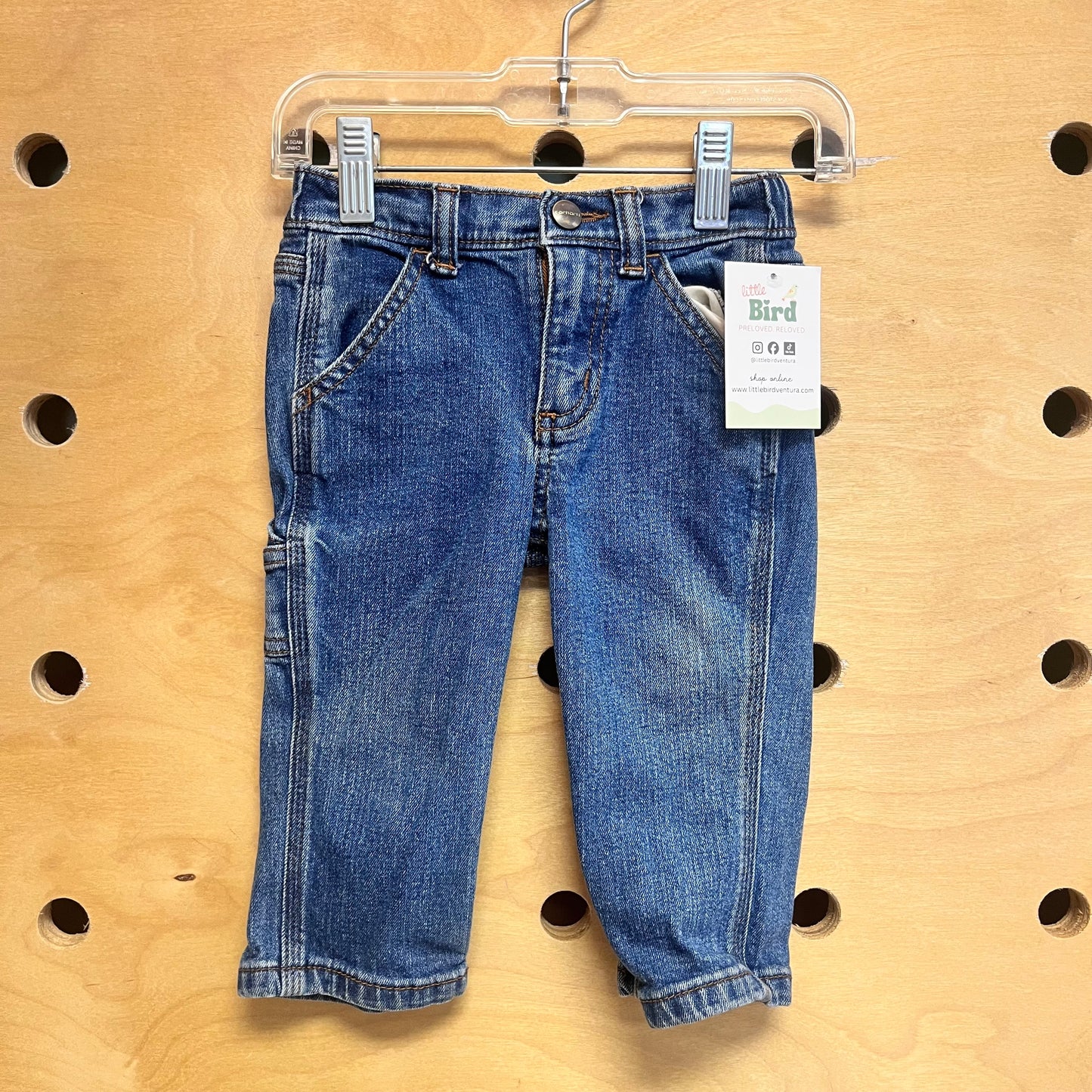 Straight Leg Denim Pants