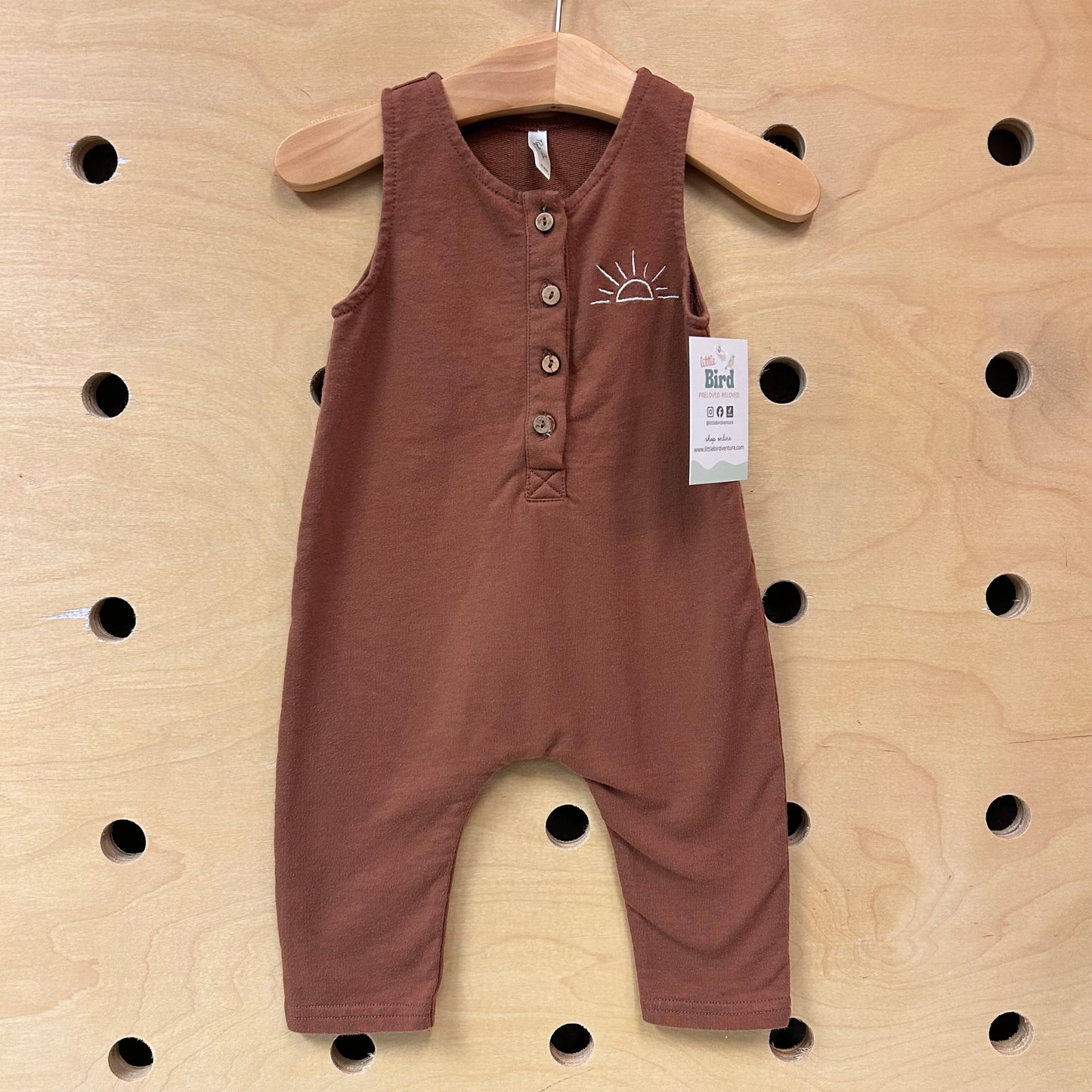 Brown Sun Romper