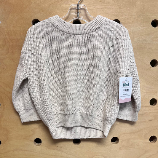 Organic Cream Confetti Sweater