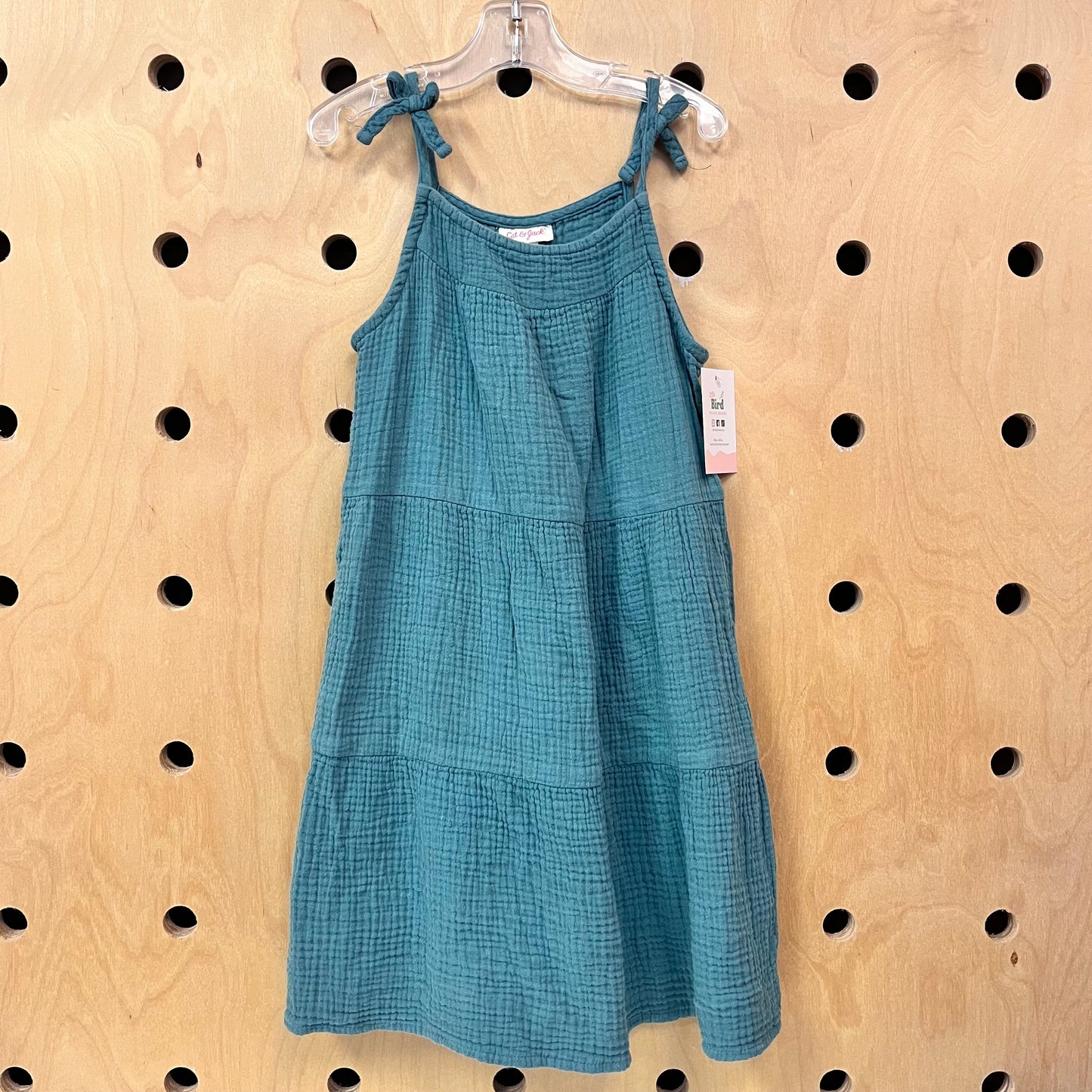 Teal Gauze Dress