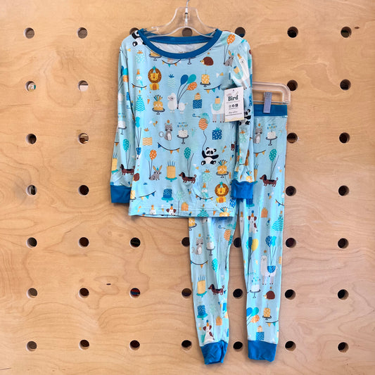 Blue Party Animal Bamboo Pajamas