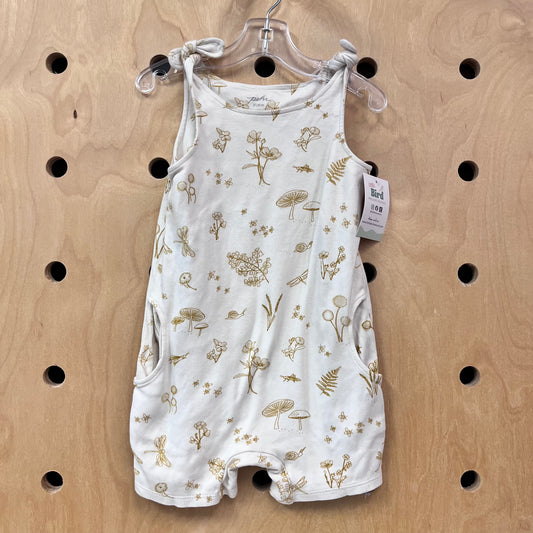 Organic Yellow Garden Romper