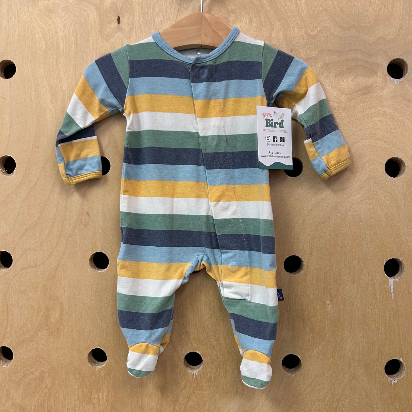 Organic Striped Magnetic Footies