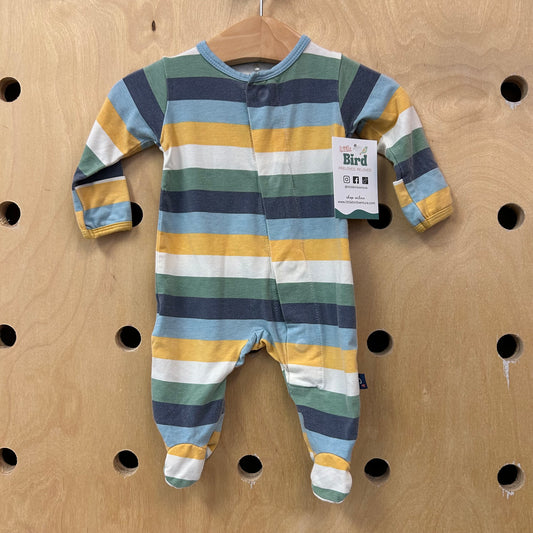 Organic Striped Magnetic Footies