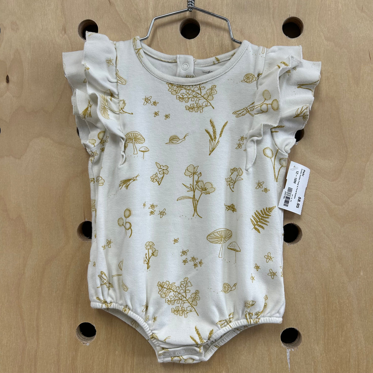 Cream Golden Fungi & Floral Bubble