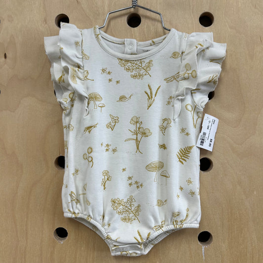 Cream Golden Fungi & Floral Bubble