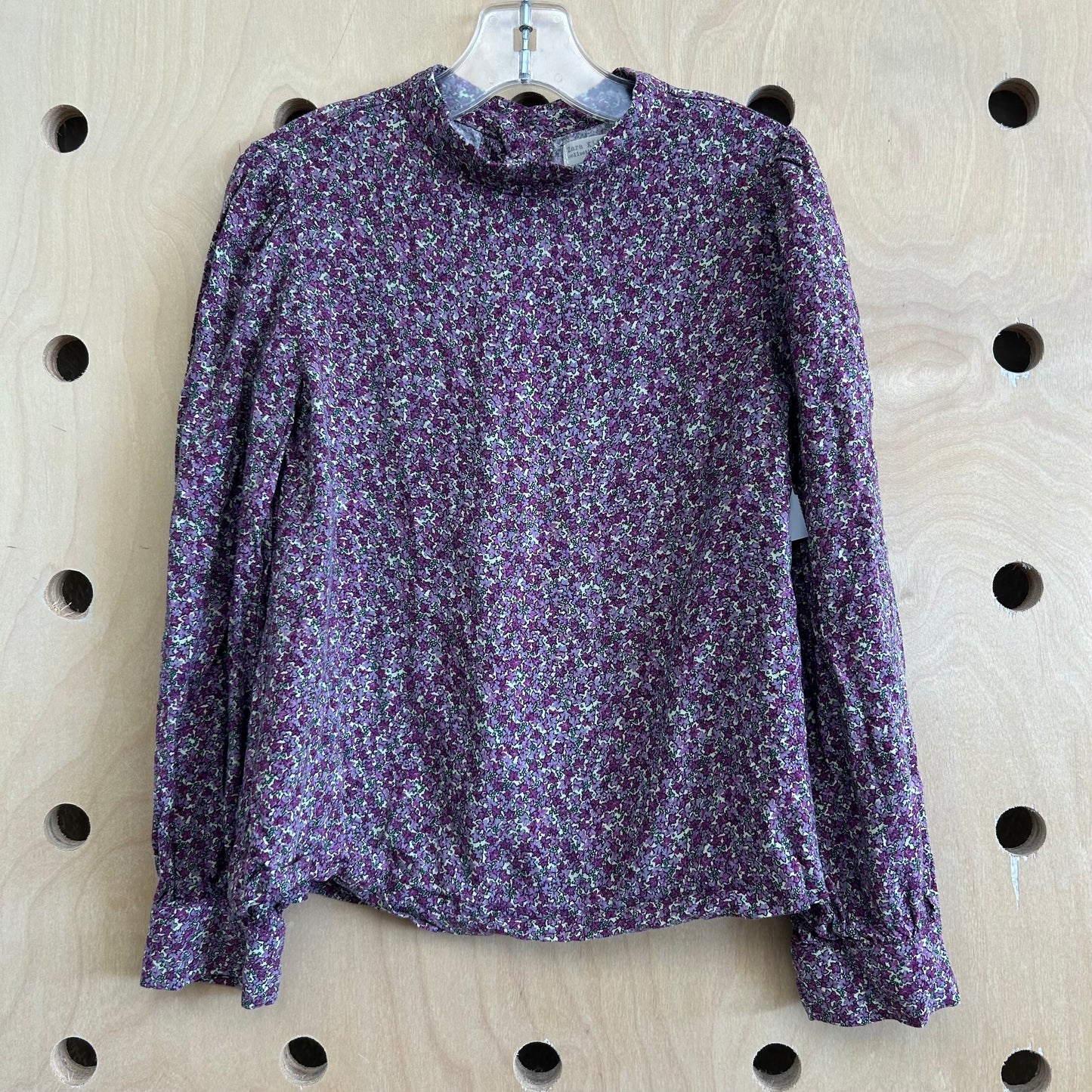 Pink Floral Button Back Top
