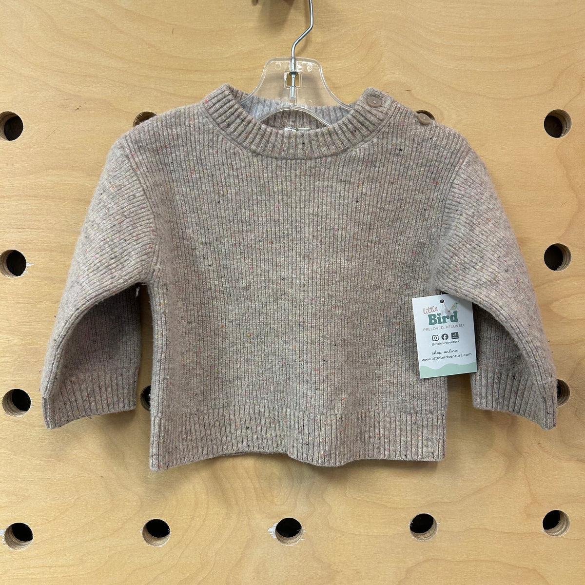 Oat Speckled Knit Sweater