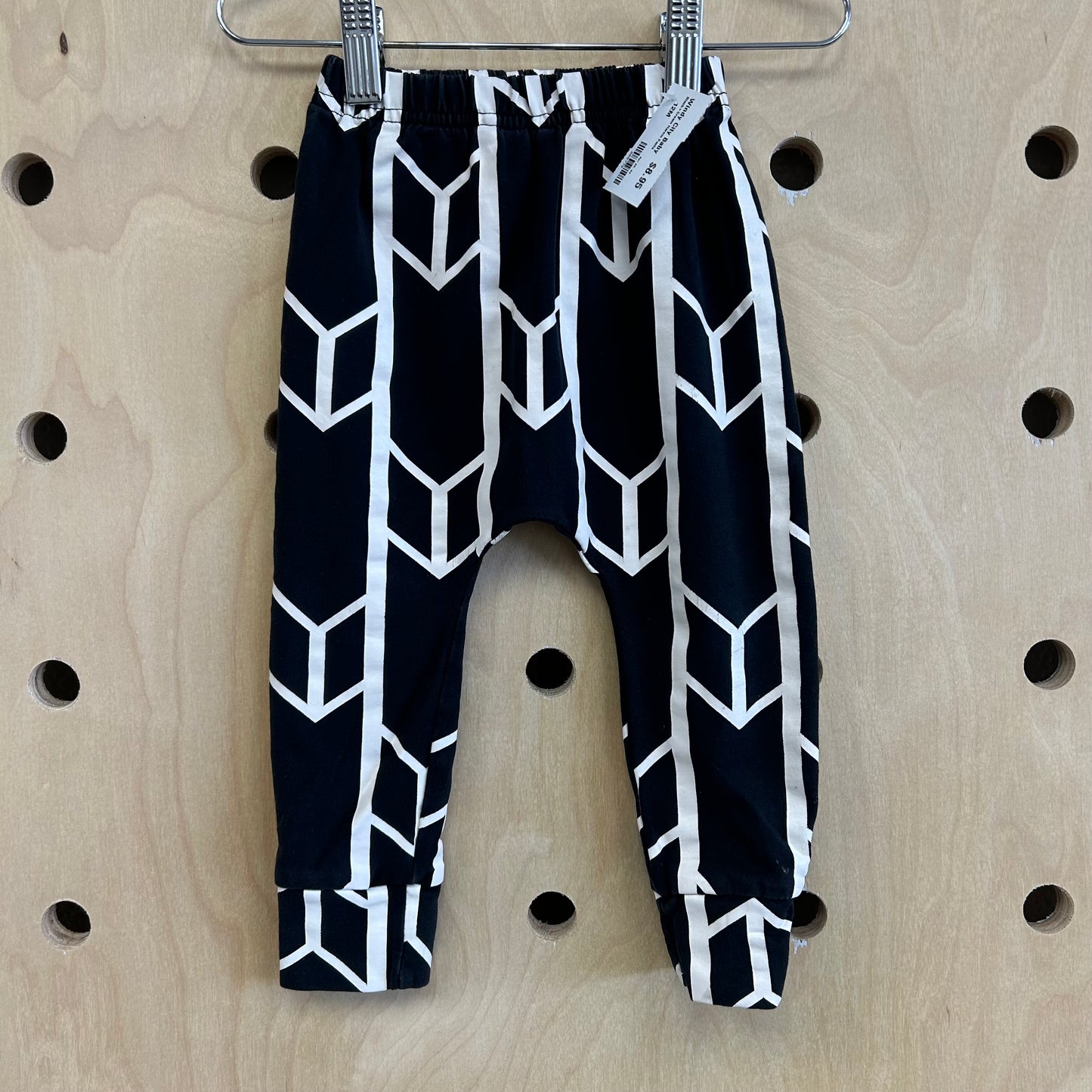 Black+Cream Harem Pants