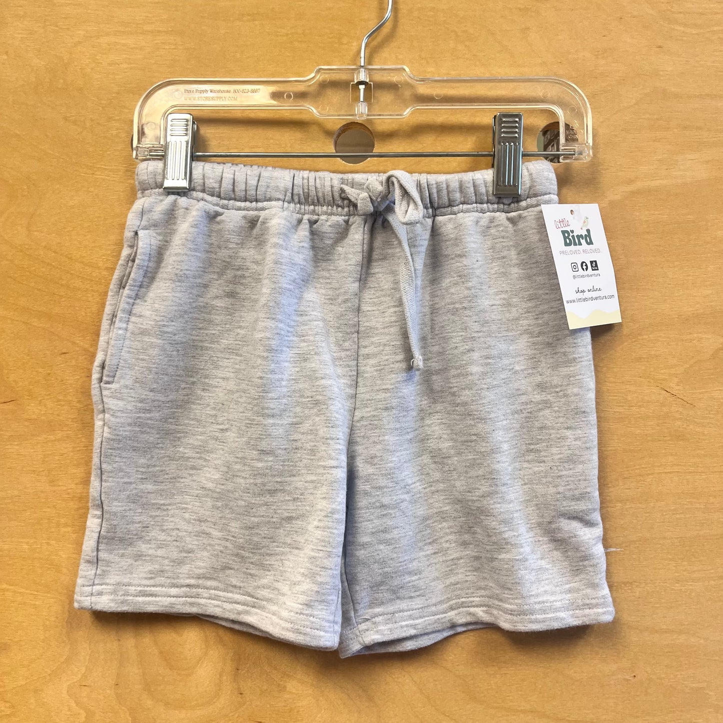 Grey Bamboo Drawstring Shorts