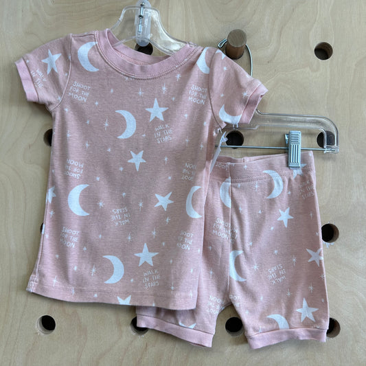 Peach Moon+Stars Pajamas