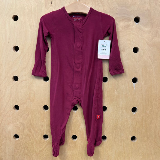 Magnetic Cranberry Bamboo Footies