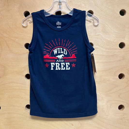 Blue Wild & Free Tank