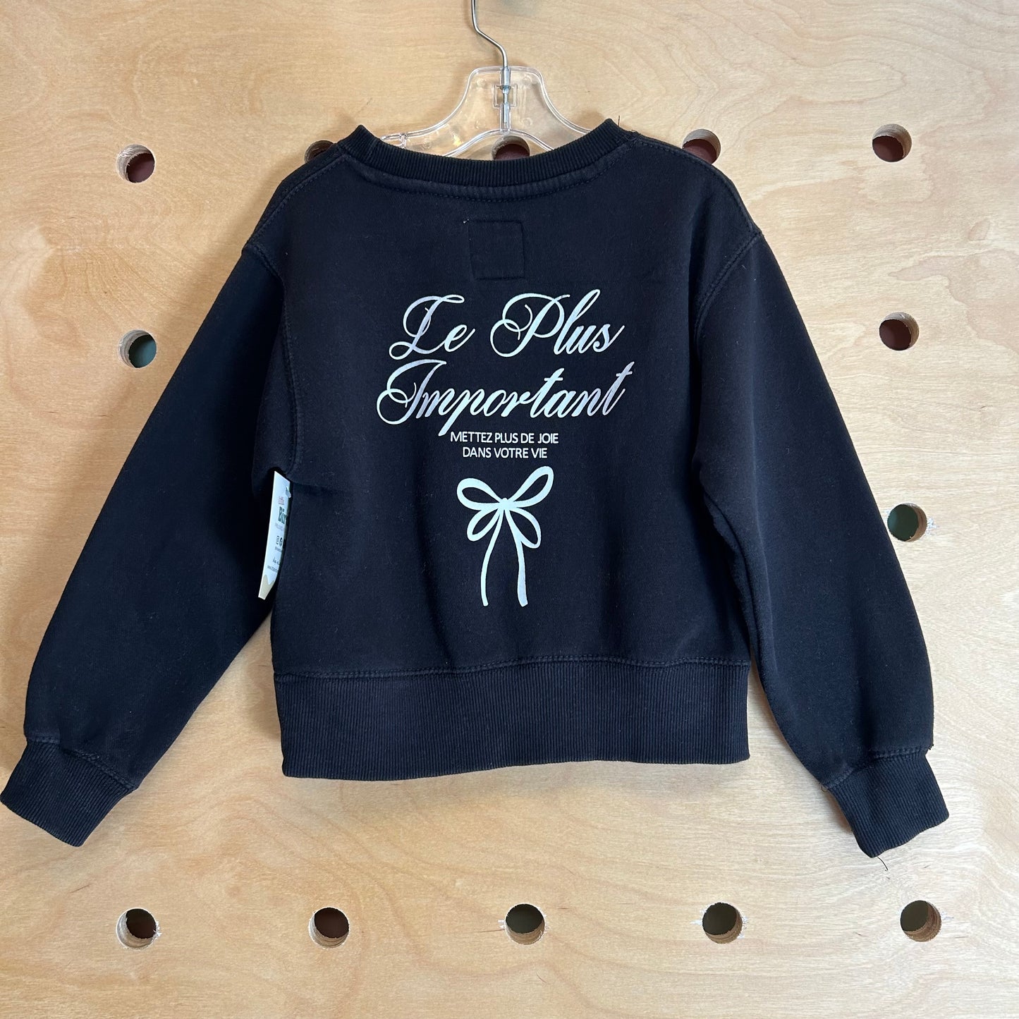 Black 'J'adore Le Ballet' Crewneck