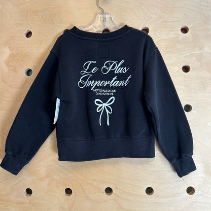 Black 'J'adore Le Ballet' Crewneck