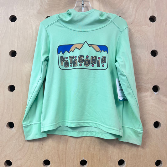 Green Logo Capilene Silkweight Hoodie