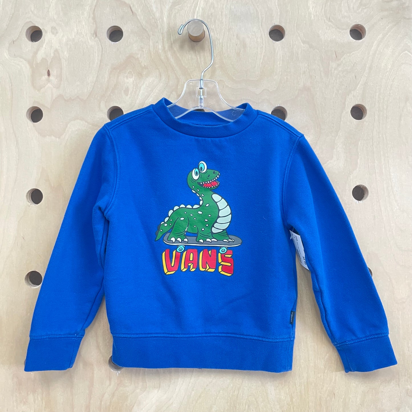 Blue Dino Skater Logo Pullover