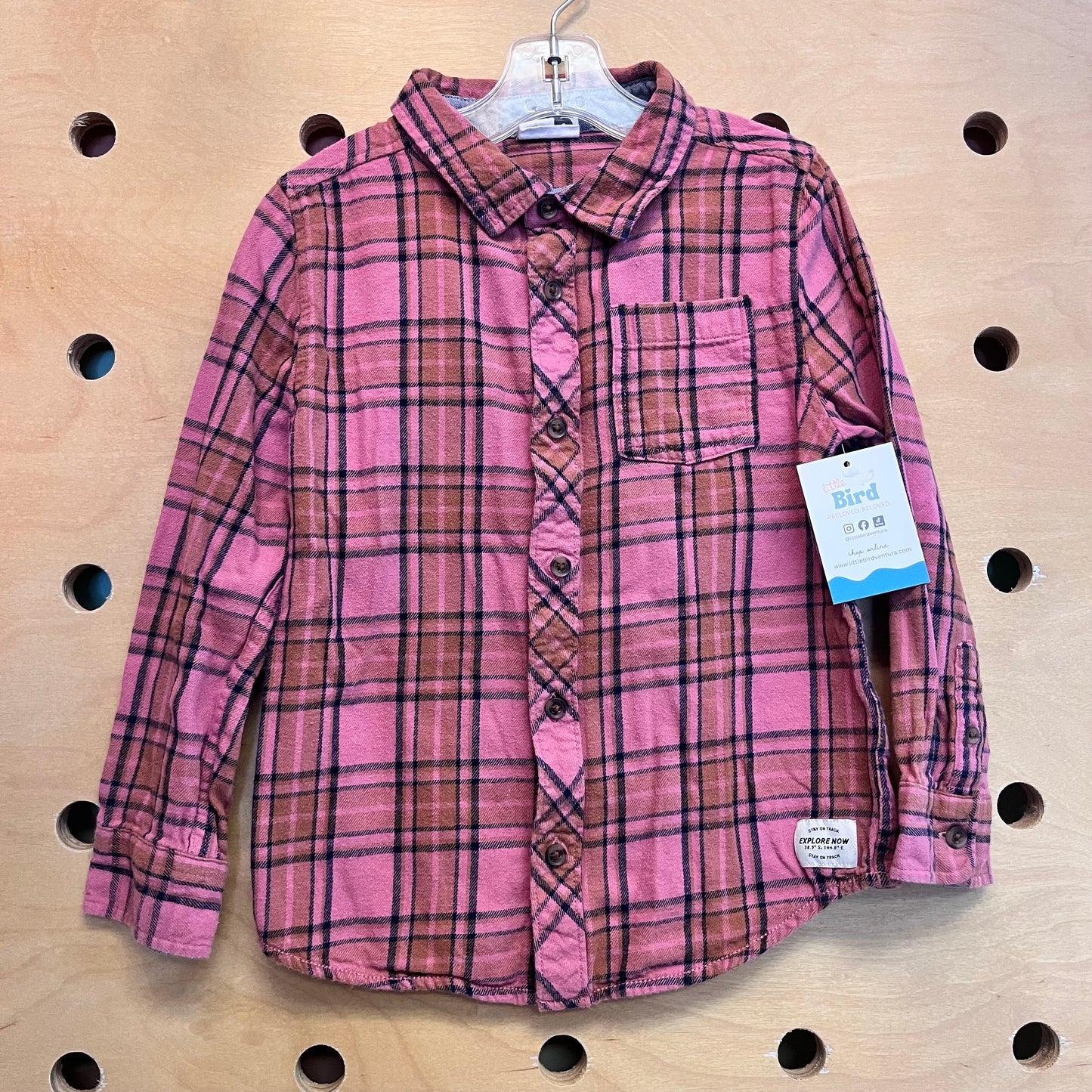 Tan/Pink Flannel