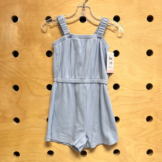 Blue Ribbed Romper