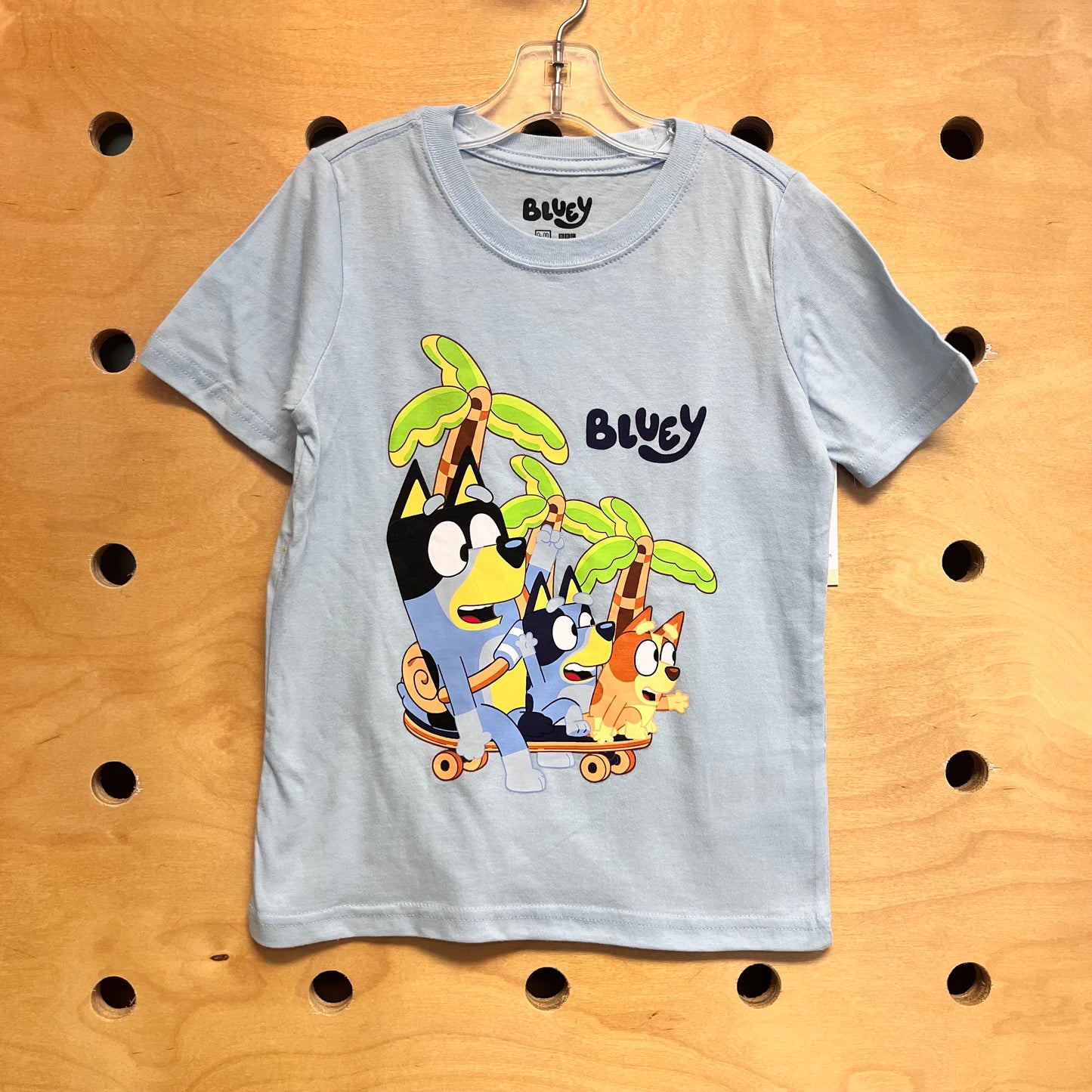 Blue Skateboard Bluey Tee
