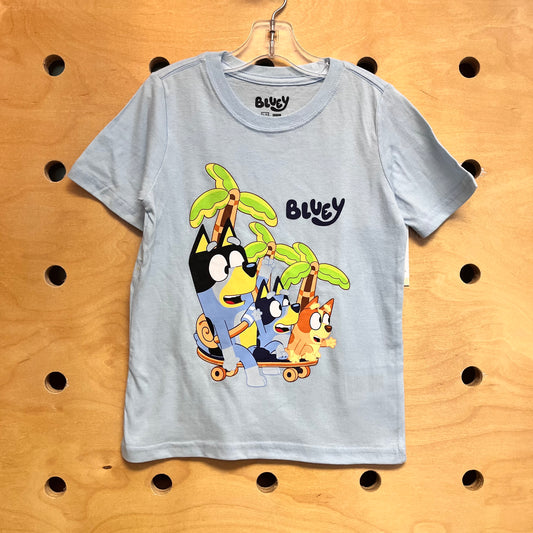 Blue Skateboard Bluey Tee