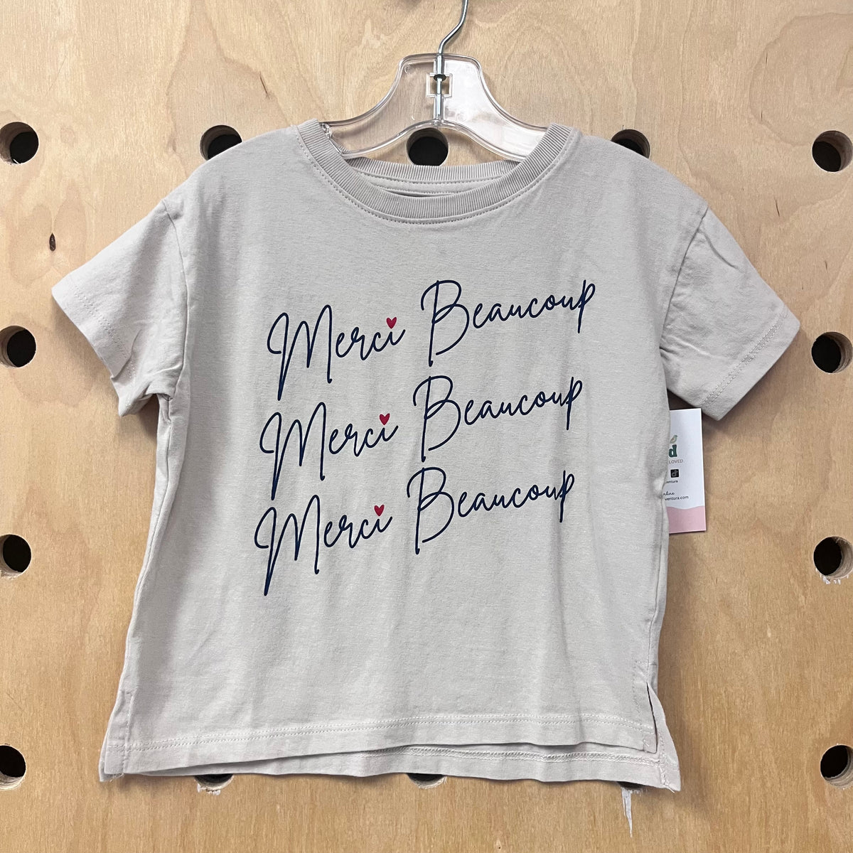 Taupe Merci Beaucoup Tee
