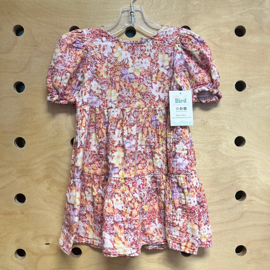Pink/Yellow Floral Dress