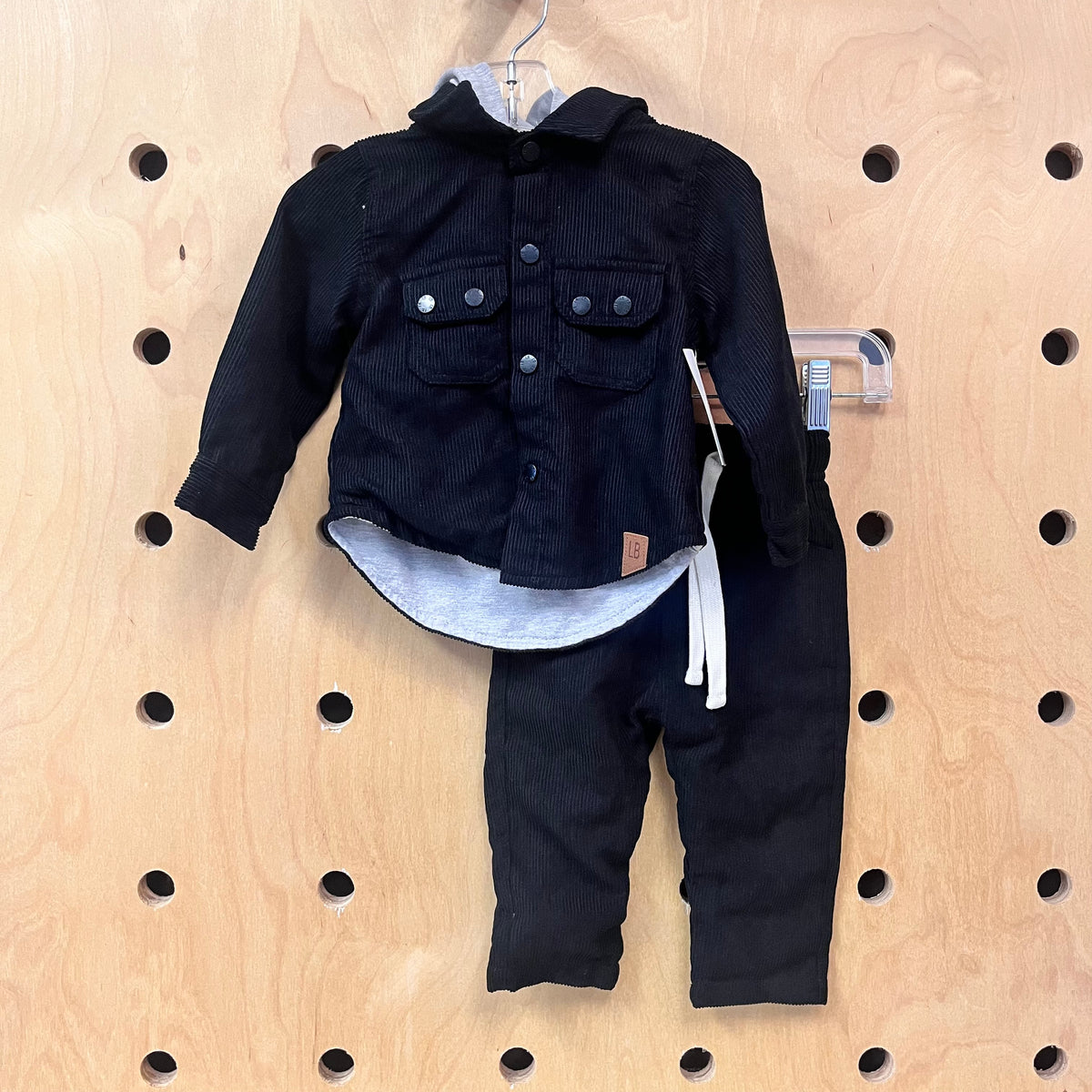 Black/Grey Cord Outfit
