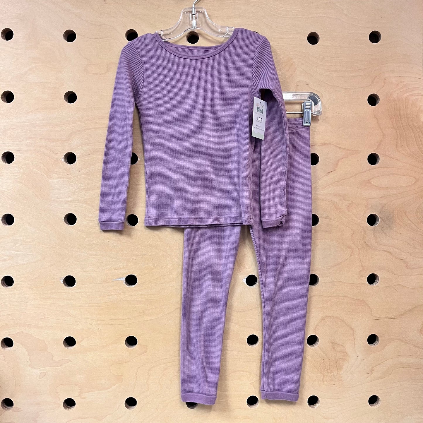 Purple Waffle Knit Pajamas