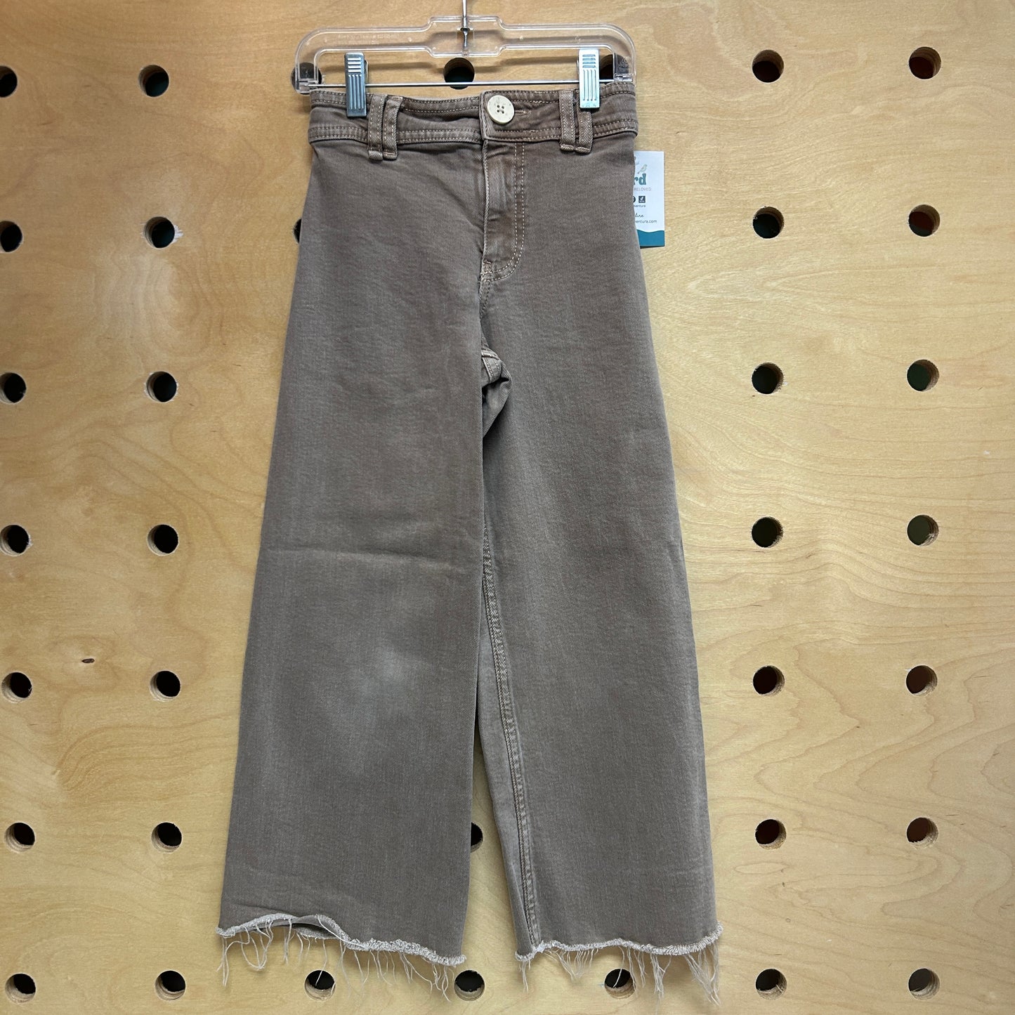 Brown Wide Leg Stretchy Denim