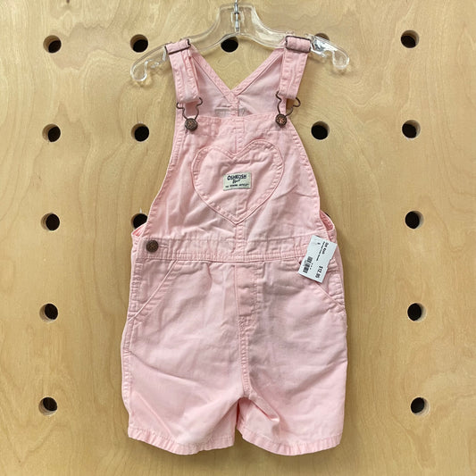 Pink Heart Pocket Shortalls