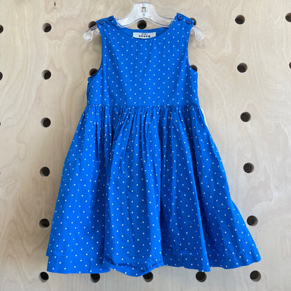 Blue Polka Dot Rainbow Back Dress