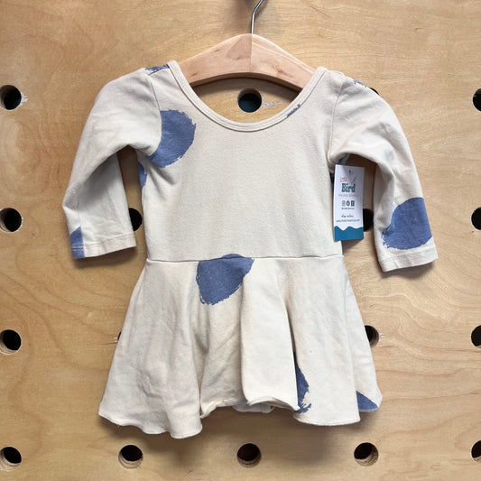 White/Blue Circles Dress