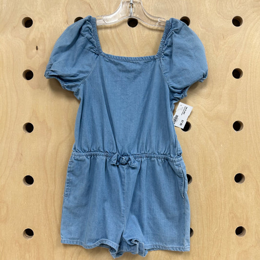 Denim Shorts Romper