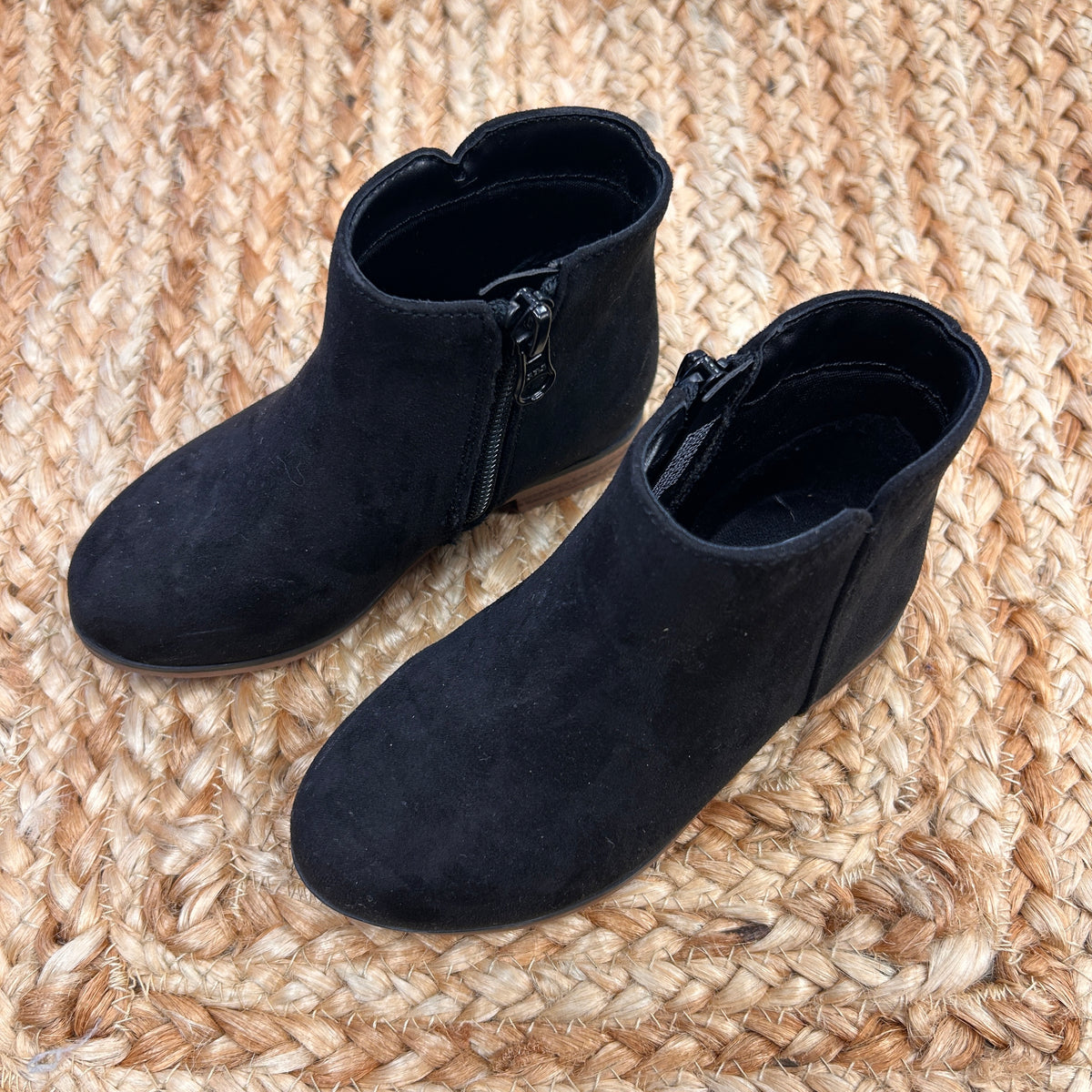 Black Zip Up Ankle Boots