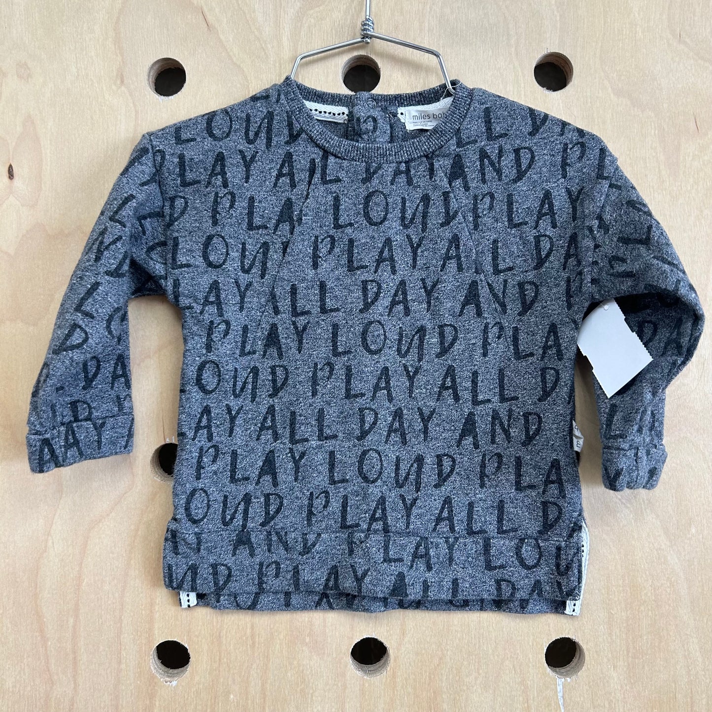 Grey Play All Day Pullover