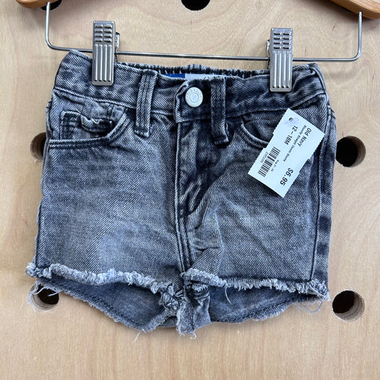 Slouchy Straight Denim Shorts